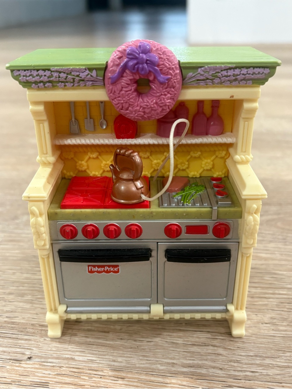 Fisher Price Loving Family Dollhouse Kitchen Stove Oven N7293 2008 Vintage